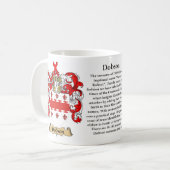 Dobson, de oorsprong, de betekenis en de rest koffiemok (Voorkant links)