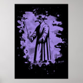 Doc beak - Plague doctor – bleached violet Poster (Voorkant)