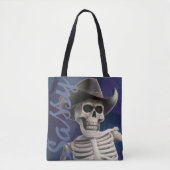 Doc Botten IS Sassy!, Cowboy Skeleton Tote Bag (Voorkant)