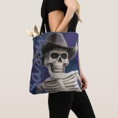 Doc Botten IS Sassy!, Cowboy Skeleton Tote Bag (Dichtbij)