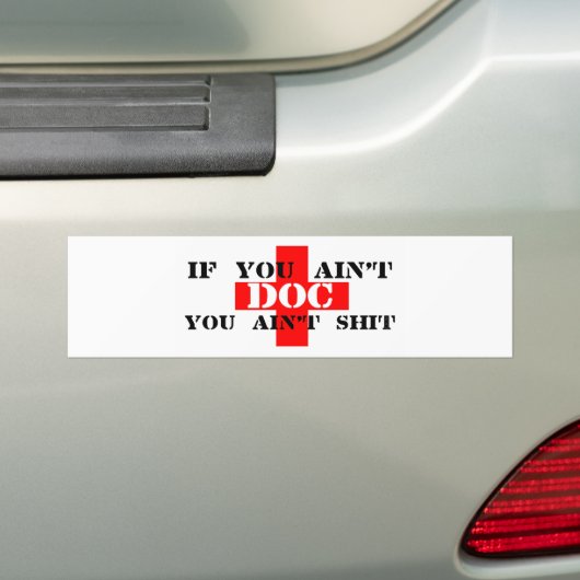 DOC BUMPERSTICKER (Op auto)