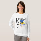 Doc Chick Medical School Afstudeerder T-shirt (Voorkant volledig)