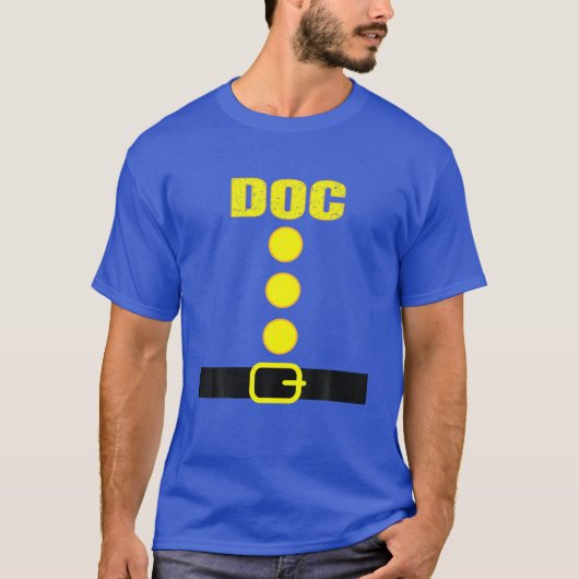 Doc Dwarf Costume Colour Family Matching Halloween T-shirt (Voorkant)