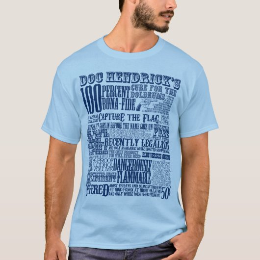 Doc Hendrick (blauw) T-shirt (Voorkant)