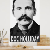 DOC HOLLIDAY OUDE WEST LEGEND POSTER (Keuken)