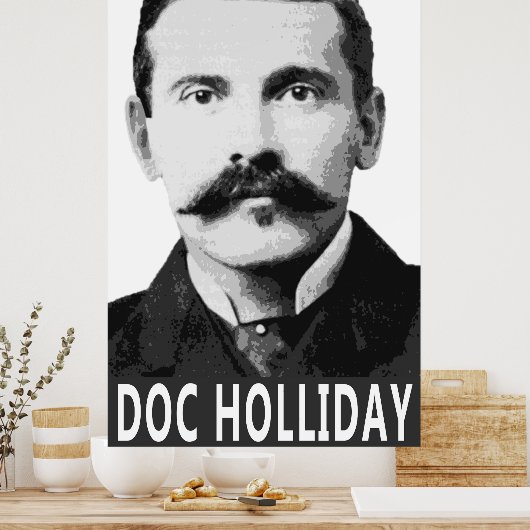 DOC HOLLIDAY OUDE WEST LEGEND POSTER (Keuken)