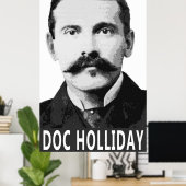 DOC HOLLIDAY OUDE WEST LEGEND POSTER (Thuiskantoor)