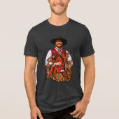 Doc Holliday Oude Westerse Pistoolhelders Westerse Tri-Blend Shirt (Voorkant)