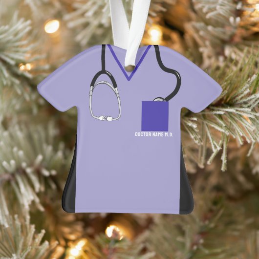 DOC Ornament - Gepersonaliseerde medische scrubs D (Boom)