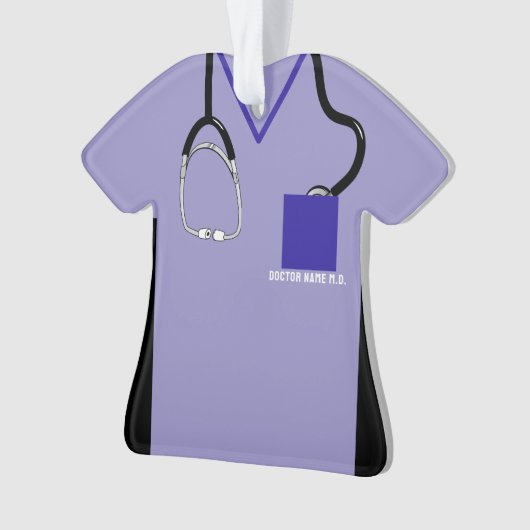 DOC Ornament - Gepersonaliseerde medische scrubs D (voorkant)