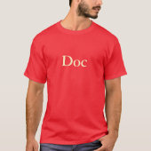 "Doc" T-Shirt (rood) (Voorkant)