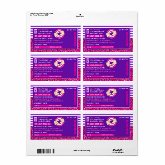 Doc Voorschrift Flesetiketten Apotheek Etiket 6 (Full Sheet)