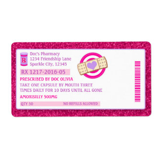 Doc Voorschrift Flesetiketten Sparkle Etiket