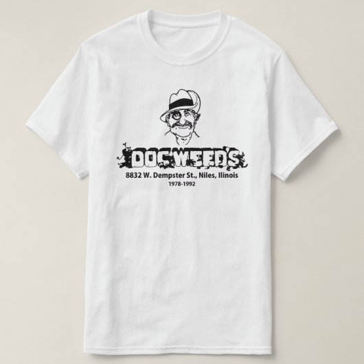 Doc Weed's Restaurant, Niles, IL T-shirt (Design voorkant)