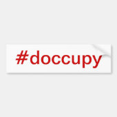 #doccupy bumper sticker (Voorkant)