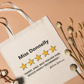 Docent 5 Star Rating | Schoolleraarsgeschenk Tote Bag