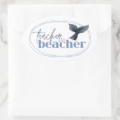 Docent aan Beacher sticker (Tas)