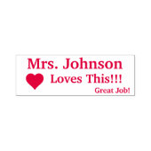 Docent aanmoediging rubberen stempel (Design)