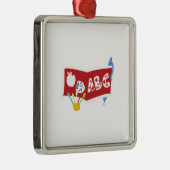 Docent ABC Metalen Ornament (Rechts)