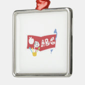 Docent ABC Metalen Ornament (Links)