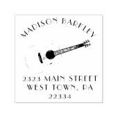 Docent akoestische gitaar muziek  zelfinktende stempel (Design)