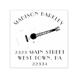 Docent akoestische gitaar muziek zelfinktende stempel