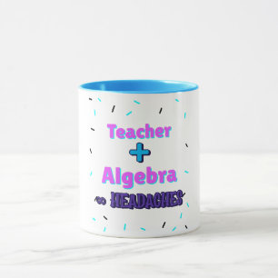 Docent + Algebra ∞ Hoofdpijn Wiskunde Algebra Doce Mok