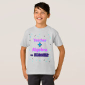 Docent + Algebra ∞ Hoofdpijn Wiskunde Algebra Doce T-shirt (Voorkant volledig)