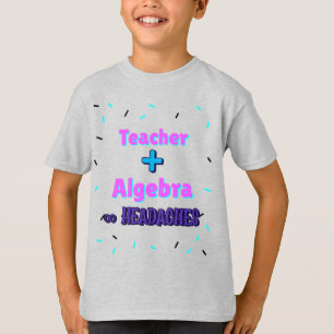 Docent + Algebra ∞ Hoofdpijn Wiskunde Algebra Doce T-shirt