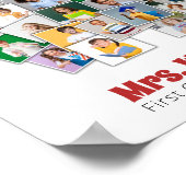 Docent Apple Collage Teacher's Gift 21 Foto's Poster (Hoek)