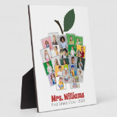 Docent Apple Collage Teacher's Gift 22 Foto's Fotoplaat (Zijkant)