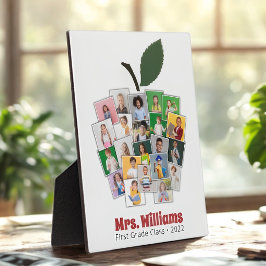 Docent Apple Collage Teacher's Gift 22 Foto's Fotoplaat