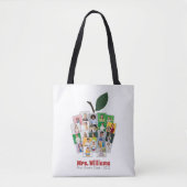 Docent Apple Collage Teacher's Gift 22 Foto's Tote Bag (Voorkant)
