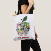 Docent Apple Collage Teacher's Gift 22 Foto's Tote Bag (Dichtbij)