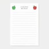 Docent Apple en Lines Post-it® Notes (Voorkant)