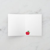 Docent Apple met Worm Kaart (Binnen)