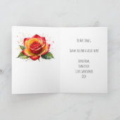 Docent appreciatie cadeau Kies je regenboog roos Kaart (Binnen)