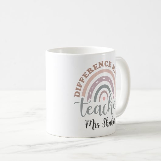 Docent appreciatie verschil maker dank u koffiemok (Voorkant rechts)