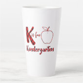 Docent art Kis voor Kindergarten Latte Mok (Voorkant)