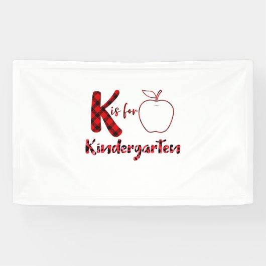 Docent art Kis voor Kindergarten Spandoek (Horizontaal)
