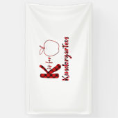Docent art Kis voor Kindergarten Spandoek (Verticaal)