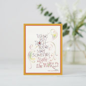 Docent bedankt Post Kaart (Staand voorkant)