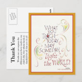 Docent bedankt Post Kaart (Voorkant / Achterkant)