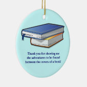 Docent: Bedankt voor het lezen van waardering Keramisch Ornament (Rechts)