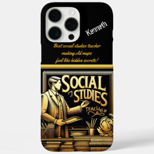 Docent betrekken bij sociale studies iPhone 16 pro max hoesje