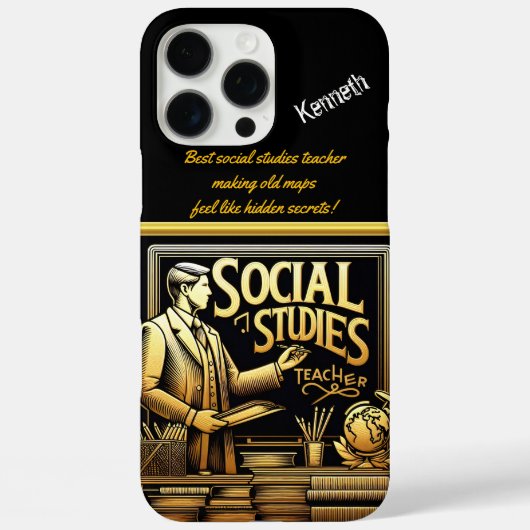 Docent betrekken bij sociale studies Case-Mate iPhone case (Achterkant)