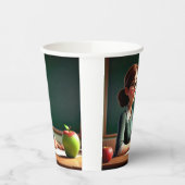 Docent bij Apple Papieren Bekers (Links)