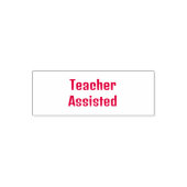 Docent bijgestaan zelfinktende stempel (Design)