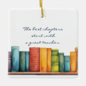 Docent Boekenschool Keramisch Ornament (Voorkant)