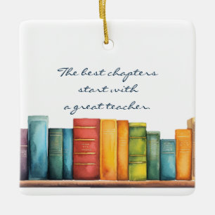 Docent Boekenschool Keramisch Ornament